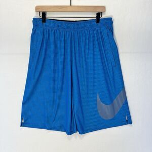 Nike Dri-Fit Active Basketball Shorts Men's XL Blue/Grey Drawstring Pockets